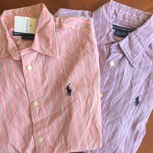 x2 Ralph Lauren Sport - L/S button down - size 6